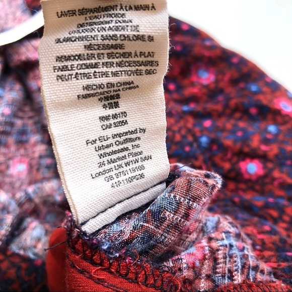 Free People Sunset Jumpsuit Red Floral Strappy Backless Boho - Picture 14 of 16